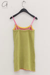 YANYAN KNITS strappy mini dress YYK-YYW24-0731-LV green